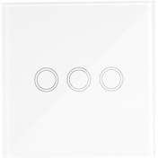 Resim Dianziye Ewelink Yk-blsyt03 86 Tipi 3 Kanallı 433mhz Akıllı Dokunmatik Cam Panel Kumanda Serbest Yapıştır, İki Yönlü Kontrol, Merdiven Lambaları İçin, Pil Ve Çift Taraflı Bant Dahil 