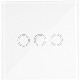 Resim Dianziye Ewelink Yk-blsyt03 86 Tipi 3 Kanallı 433mhz Akıllı Dokunmatik Cam Panel Kumanda Serbest Yapıştır, İki Yönlü Kontrol, Merdiven Lambaları İçin, Pil Ve Çift Taraflı Bant Dahil 