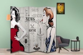 Resim Yaşam Tasarımlı Özel Tasarım Paravan Room Divider 180 x 200 cm 