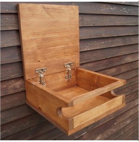 Resim Kapaklı Kutu Ahşap Bisiklet Askısı Ahşap 