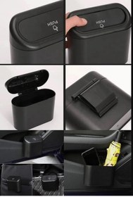 Resim Hayveys Araç İçi Çöp Kovası Kapaklı Kutu Organizer 