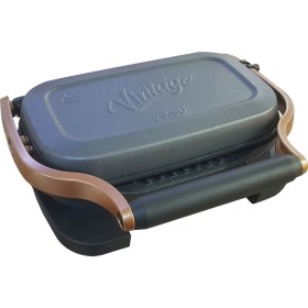 Resim Aksu Vintage Mini Izgara ve Tost Makinesi - Antrasit 