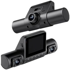 Resim Wangxi 1080p Hd Araç Kamerası Led Ekran Gece Görüşü 32gb Kart Çift Kameralı Ön Sol Sağ Arka Kayıt 