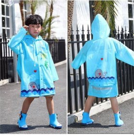 Resim Masho Kids Hayvan Figürlü Kapüşonlu Unisex Çocuk Yağmurluk 