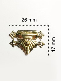 Resim sywoods Tavla Klipsi Sarı 10 Adet 26x17 mm Kutu ve Kapak Kilit 