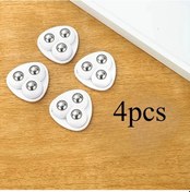 Resim Cloud011 4 Adet Paslanmaz Çelik Döner Tekerlek - Beyaz Kendinden Yapışkanlı Mutfak Mobilya Tekerlekleri 