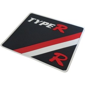 Resim Kaydırmaz Silikonlu Ped Typer Desenli 19 Cm X 16,5 Cm 