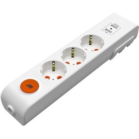 Resim Mutlusan Ri-Tech 3'lü Usb Anahtarlı Topraklı Çocuk Korumalı Grup Priz Klemensli Beyaz 