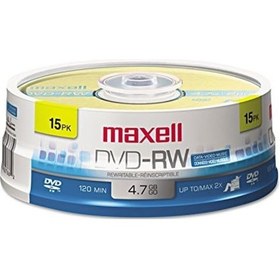 Resim Dvd-rw Disc, 4.7 Gb, 2 X, Spindle, Altın, 15/paket, Sold As 1 Paket Yeniden Yazılabilir. 