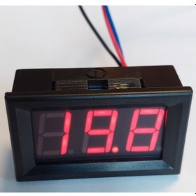 Resim Dijital Voltmetre 0,56 İnch Dc 0-100V 3 Kablolu Kırmızı Led Panel 