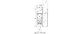 Resim Dizaynaks Cam Glass Kapı Altı Giyotin 930 Mm 