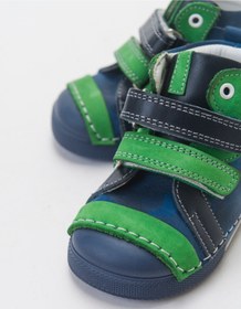 Resim mnpc Erkek Çocuk Lacivert Hakiki Deri İlk Adım Bot 