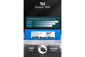 Resim Tcl Sweeva 1000 2600MAH Robot Süpürge Bataryası - Sertifikalı Güvenlik, Doğru Kapasite 