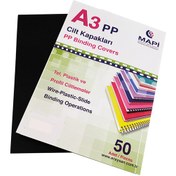Resim 450 MİC.PP A3 KAPAK SİYAH 50 AD. Mapi