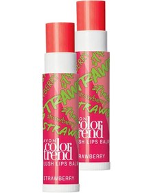 Resim Avon Color Trend Dudak Balmı Strawberry 2'li 