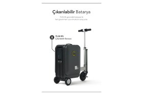 Resim Airwheel SE3SL Elektrikli Binilebilir Scooter Valiz - Siyah 