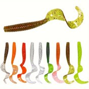 Resim 7 Parça Yumuşak Olta Yemi Kuyruklu 8 cm / 3,15 inç / 4,5 g Balıkçılık Takımı 