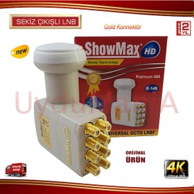 Resim Showmax 8 Çıkışlı Octo Gold Uçlu 4K Lnb 