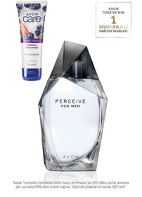 Resim Avon Perceive Erkek Parfüm Edt + Avon Care 75 ml El Kremi 