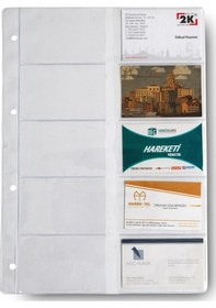 Resim Mekanizmalı Kartvizit Albümü Yedeği Şeffaf Geniş 10 Gözlü 21x30 C Şeffaf 