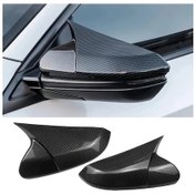 Resim Cloudstore Honda Civic 2016 2021 Karbon Fiber Dikiz Aynası Kapağı 2 Adet Aksesuar 