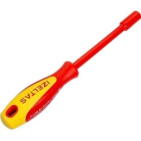 Resim İzeltaş 4773190070 1000V Süngüsü İzoleli Lokma Uçlu Tornavida 7 MM 