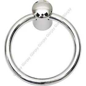 Resim Ecovibe Çekmece Kapak Kulpu Halka 60 mm Krom (2 Adet) 
