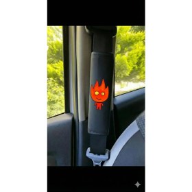 Resim Car Ateş ve Su Temalı Emniyet Kemeri Pedi - 2'li Set 