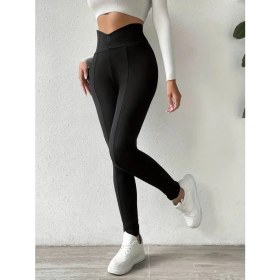 Resim Arben Boutique Kadın Yüksek Bel Önden Düğmeli Dalgıç Tayt 