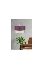 Resim Vivense EVLİGHT DEKO PASTA 25'LİK MOR BEYAZ SARKIT AVİZE 