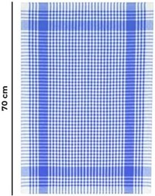 Resim Pöti Kareli Kurulama Bezi Mavi 45x70cm Mavi 