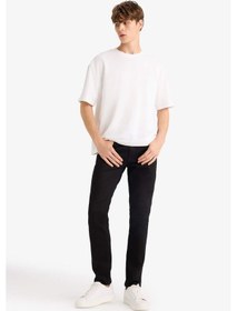 Resim Defacto Pedro Slim Fit Dar Kalıp Normal Bel Dar Paça Jean Pantolon S2711az25aunm40 Siyah 