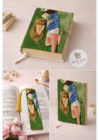 Resim Kitap Kılıfı Ve Metal Kitap Ayracı Seti Yeşilin Kucağında 