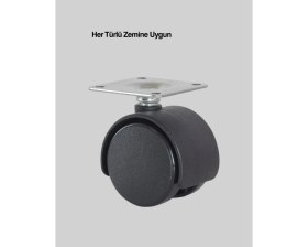 Resim Belle Fusion Mey Ithalat® Masa ve Sehpa Için 6 cm Kilitsiz Ayak Tekli 