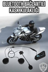Resim bulburda Kask Kulaklığı Motosiklet Intercom Interkom Dinleme Konuşma Özellikli Su Geçirmez 