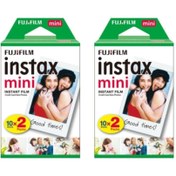 Resim Fujifilm Instax Mini Için 20'li Film 2'li Paket 40 Poz 