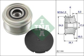 Resim Fiat 500 1.3 MultiJet Alternatör Kasnağı Gates İNA 77362717 
