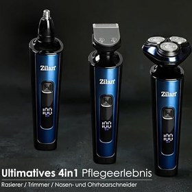 Resim 4'ü 1 arada elektrikli tıraş makinesi | sakal tıraş makinesi | sakal tıraş makinesi | yüz kılı kesme makinesi | kontur kesici | sakal kesme makinesi | erkek | burun kılı düzeltici | sakal kesme 