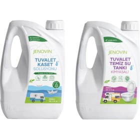 Resim Jenovin Sifon Temizliği Karavan & Tekne Tuvalet Wc Atık Kimyasalları Çam Kokulu 3L | Katı Atık Parçalama 