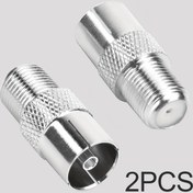 Resim Antenna Adaptörü PAL Dişi F Dişi Jack RF Koaksiyel Adaptör, 75 Ohm F Tipi Dişi PAL Erkek Fiş Jack Adaptörü TV Uydu FM Koaksiyel Kablosu Anten için 