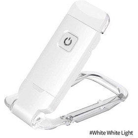 Resim Beyaz Led Kitap Okuma Işığı Parlaklık Ayarlanabilir Usb Şarj Edilebilir Göz Koruma Klipsli Işık Taşınabilir Yer İşareti Işığı Beyaz Işık 