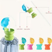 Resim Dahili Bardaklı Taşınabilir Dökülmeye Karşı Koruyucu Su Şişeleri için Fırlanda Pipetli Kapak, Onthego İçecek,Seyahat İçecek Kapları,Hafif Aksesuar,Döner Tasarım,Gıda Güvenliği Malzemesi,Yeniden Kullanılabilir Kapak,Pipet Dahil,Açık Hava Tutkunları,Öğrenciler 