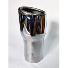 Resim Egzozcum Antipas Iç Kaplamalı Islık Sesli Önü Kesik 51 mm Nikelaj Tekli Egzoz Eksoz Ucu 