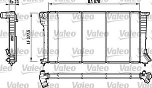 Resim RADYATÖR PARTNER-BERLINGO-XSARA-306 1.9DZL DW8 98-02 KLİMASIZ MEK 670x377.5x23 