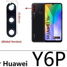 Resim Huawei Y6P Arka Kamera Camı (Çıtasız Sadece Cam) 