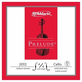Resim D'Addario J1012 4/4m Prelude D Çello Teli (Re) 