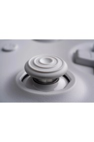 Resim 8bitdo 64 Bluetooth Controller 3D Analog Switch, Windows, ve Android Uyumlu (White) 