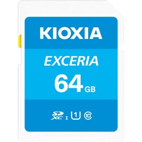 Resim KIOXIA 64GB EXCERIA SDXC UHS-1 Class10 100MB/sn SD Hafıza Kartı (LNEX1L064GG4) 