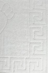 Resim 10 lu Otel Ayak Havlusu Bukle Ayak İzli 50x70 Cm Beyaz 16/2 Avs 250 Gr 