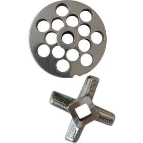 Resim Russet 22 Numara 25 mm 2'li Kıyma Makinesi Ayna ve Bıçak Seti 
